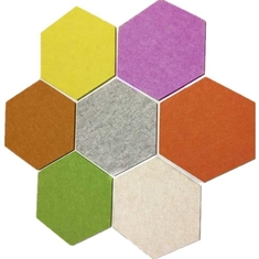 Painéis de som hexagonais para cinema doméstico