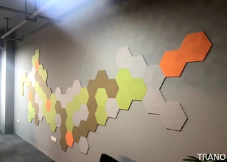 Absorção sonora Hexágonos de isolamento sonoro multicoloridos reciclados