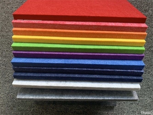 Painéis acústicos PET de absorção sonora de carvão de alta densidade de 24 mm