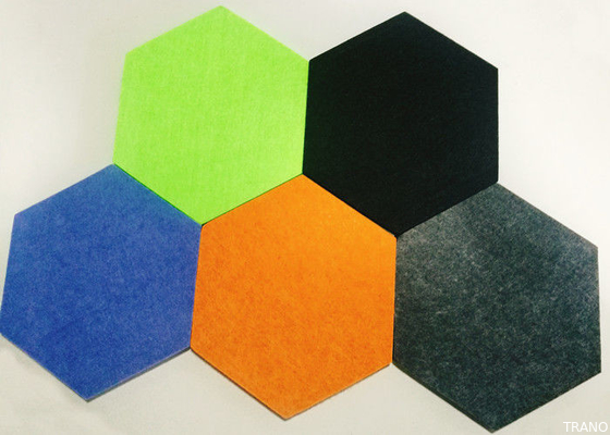 Estúdio de gravação Hexagon Painéis de parede acústicos de fibra de poliéster PET Absorção de som