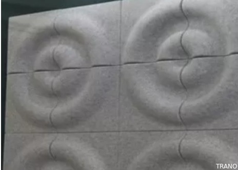 B reciclou ao nível o som material que obstrui a parede 3D acústica almofada semi sulcadas
