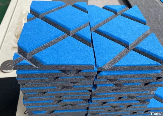 De poliéster da fibra a tela 100% de estofamento envolveu os painéis de parede 3D acústicos GB8624B1