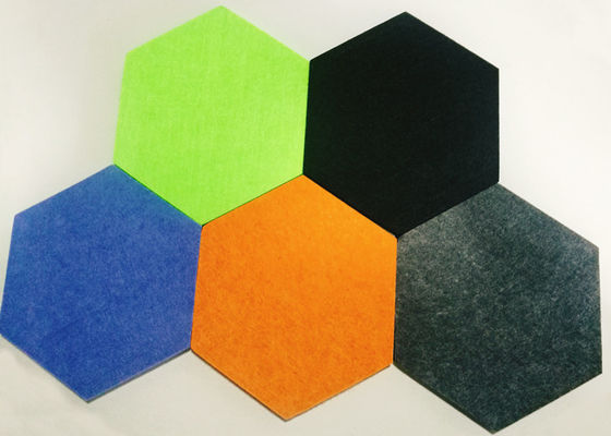 Teatro multicolor Hexagon Painéis de Absorção de Som Baffles Instalação de unhas